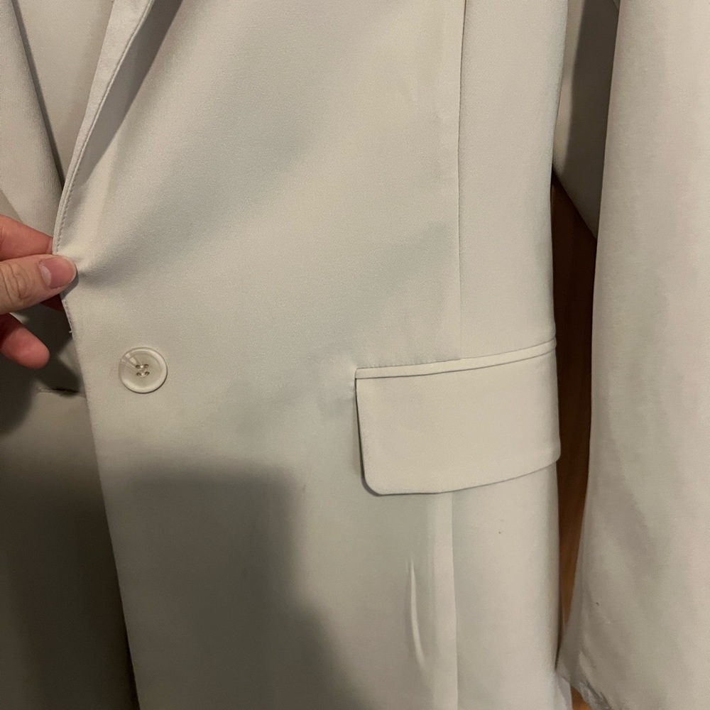 Sincerely Jules Cream Open-Front Blazer - Picture 3 of 4